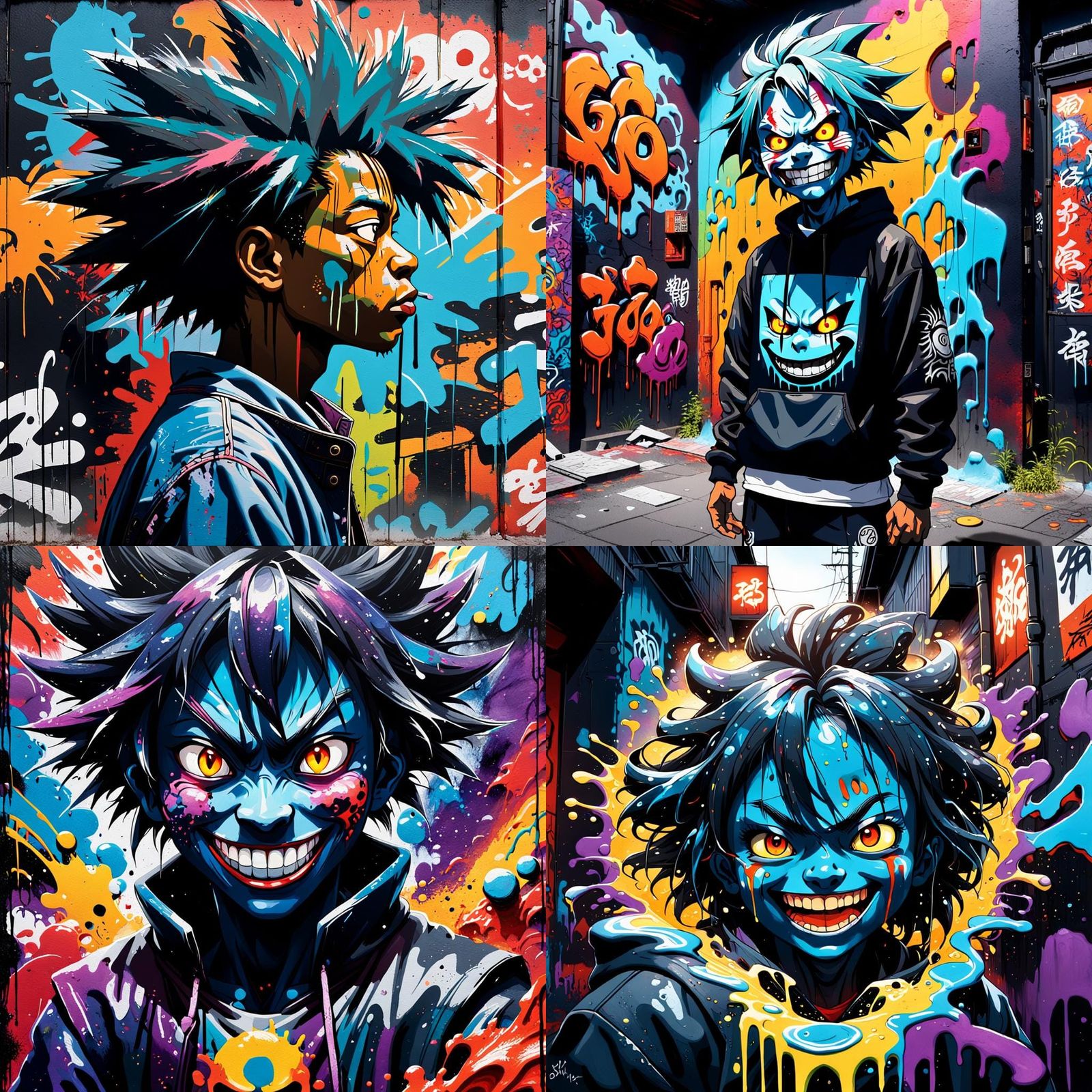 Sinister Figure Emerges: Graffiti Art Scene