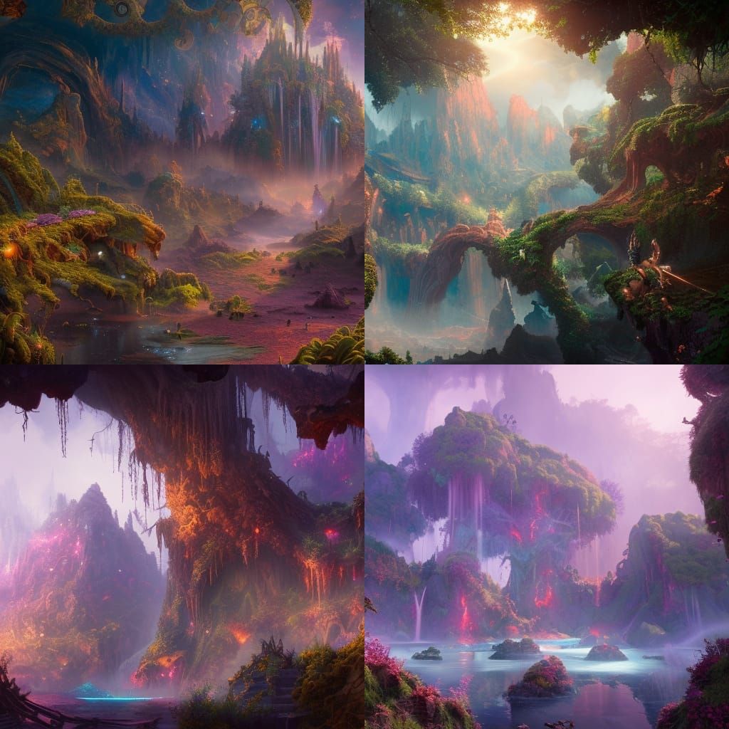 Fantastical Pandora Concept Art in Deep Color