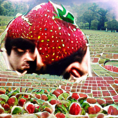 Strawberry Field in Bright Sunlight