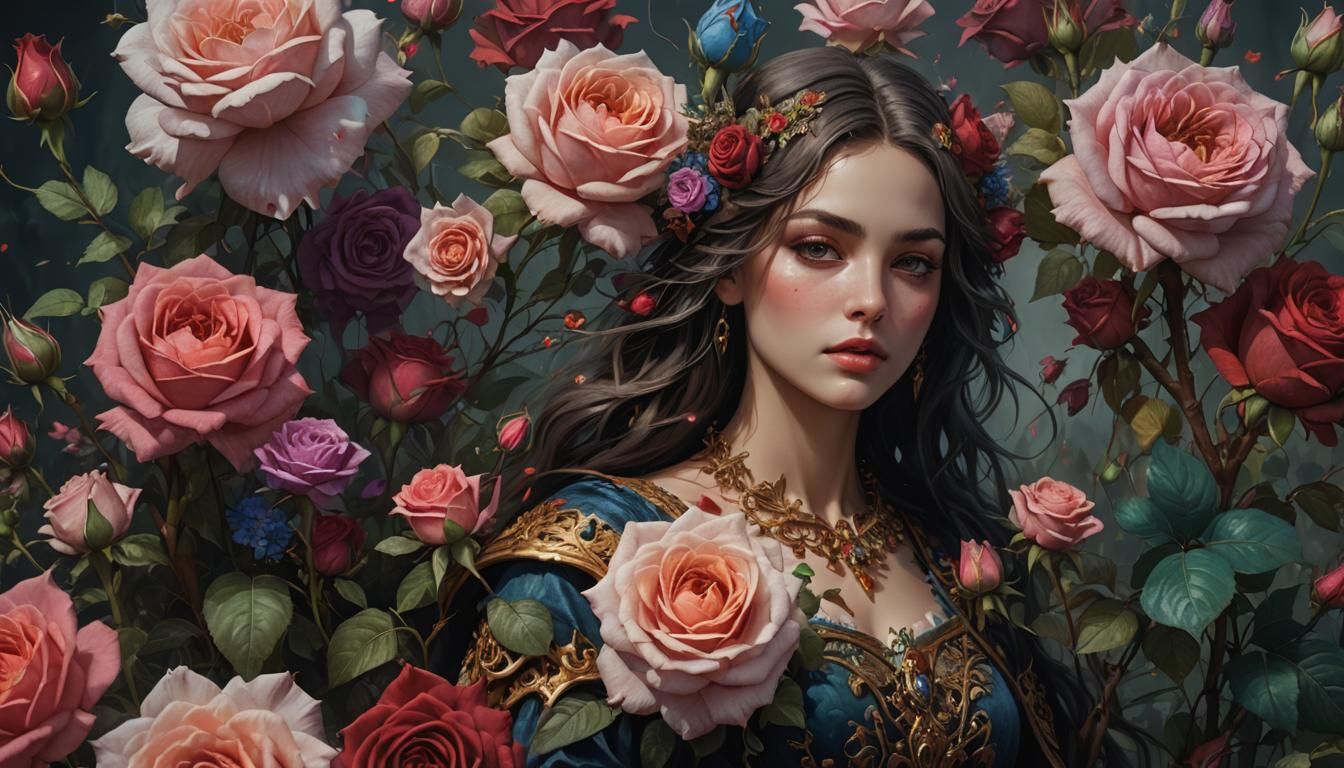 Blooming Flowers: A Romantic Fantasy Masterpiece