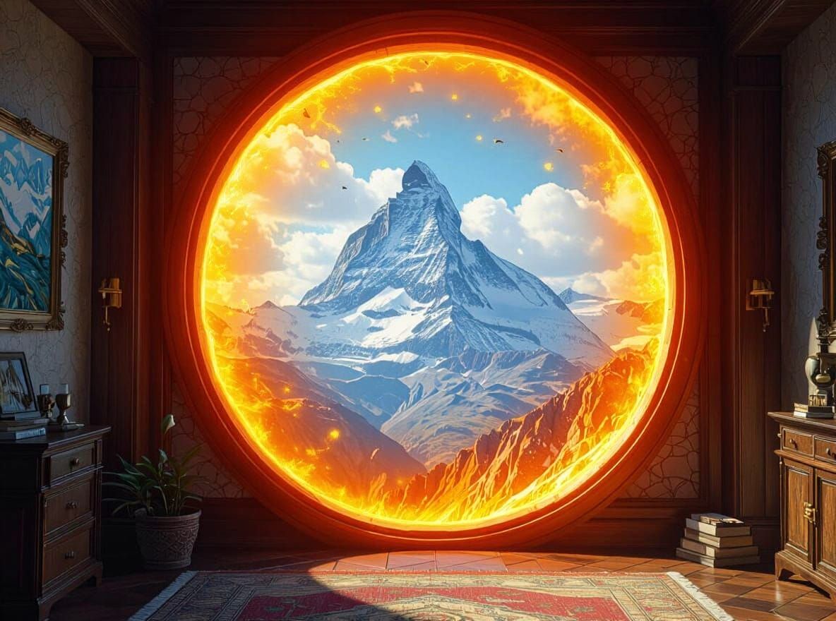 Glowing Magical Portal Opens to Summit