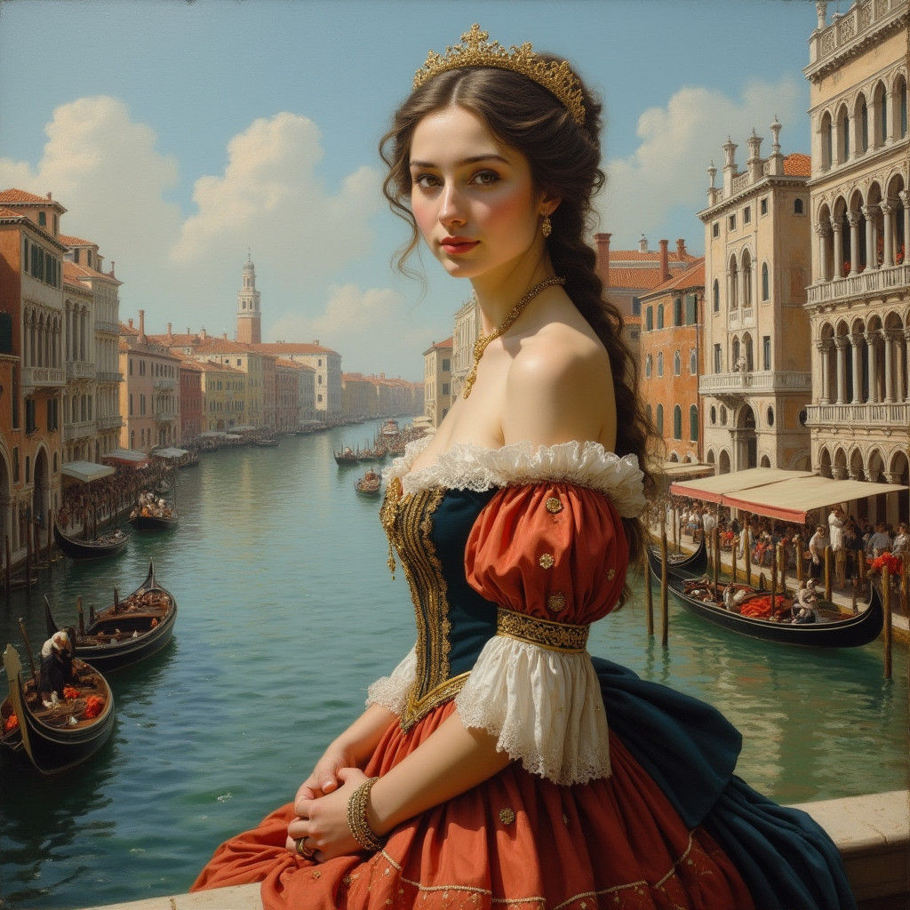 Venice Personified: A Regal Beauty in Venetian Style