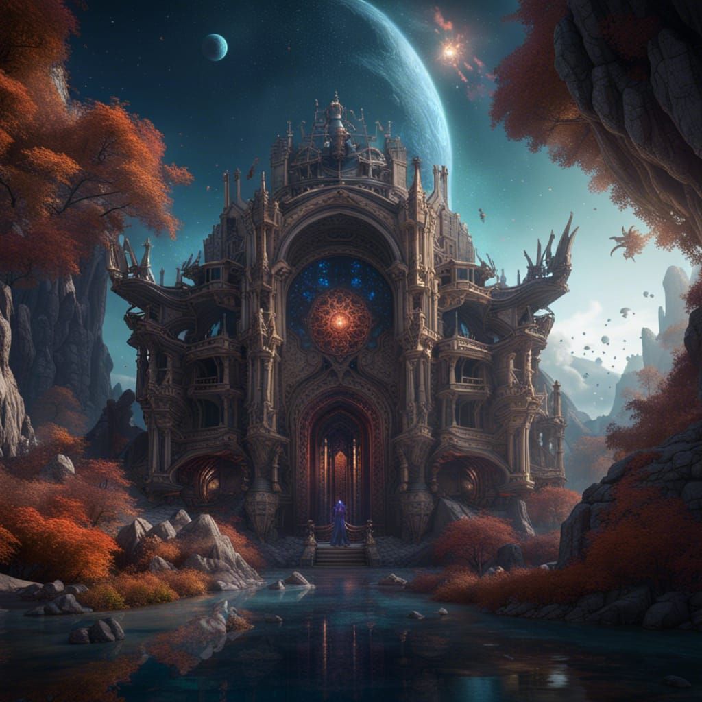 Fantastical Center of the Universe in Deep Color