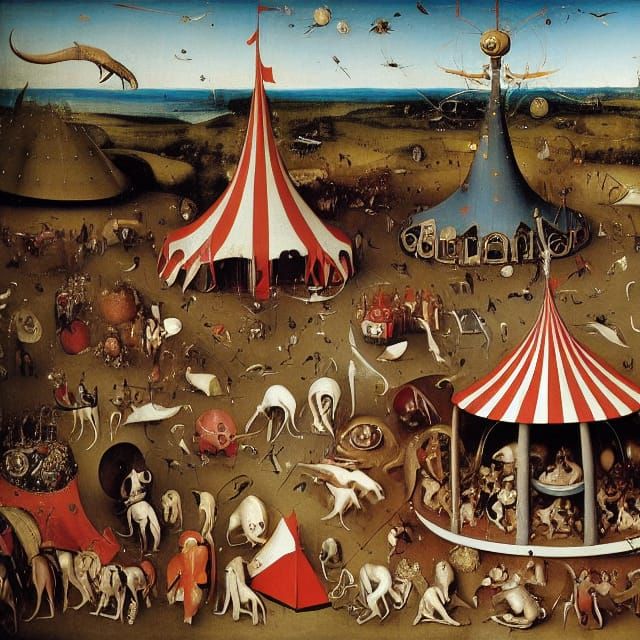 Surreal Circus of Earthly Delights, Gothic Horror Style