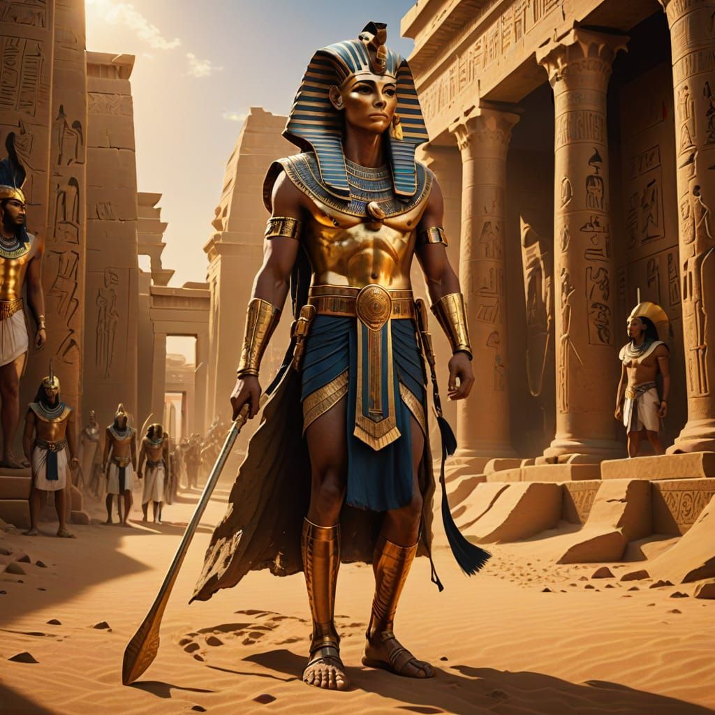 Egyptian Pharaoh in Regal Splendor