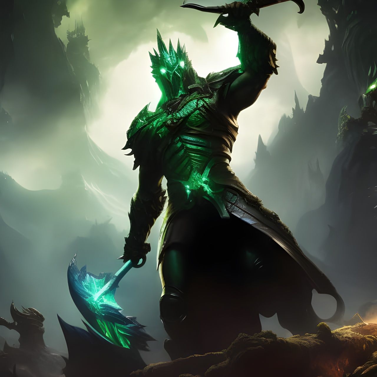 Demonic Ooze Sphere in a Gooey Swamp