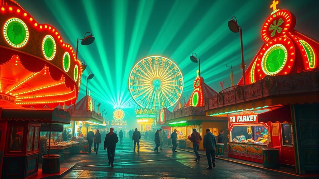 Neon Green and Neon Orange