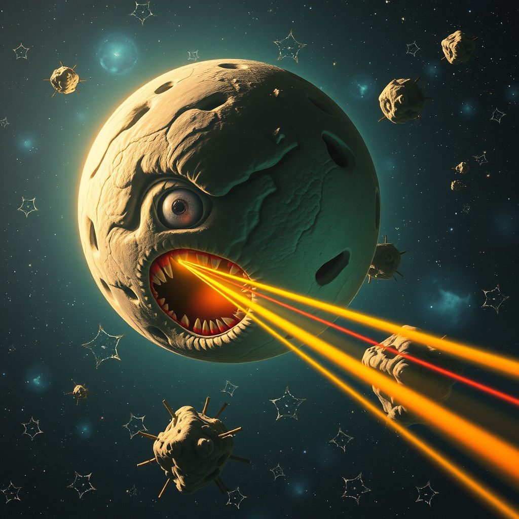 crazy moster lazer planet