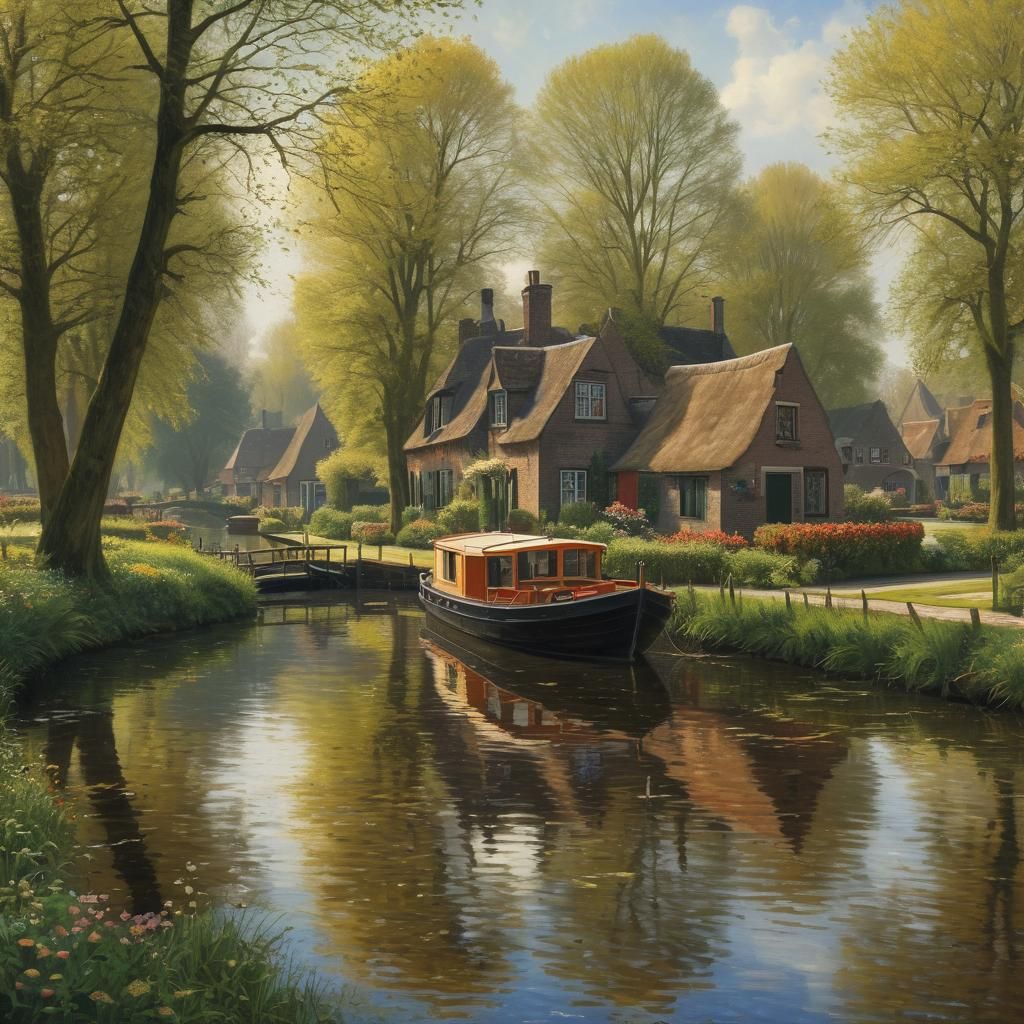 The famous Dutch village Giethoorn