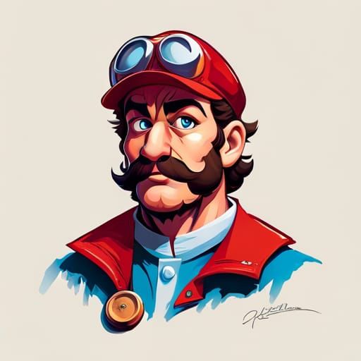 Fantasy Plumber in D&D Style by Rutkowski
