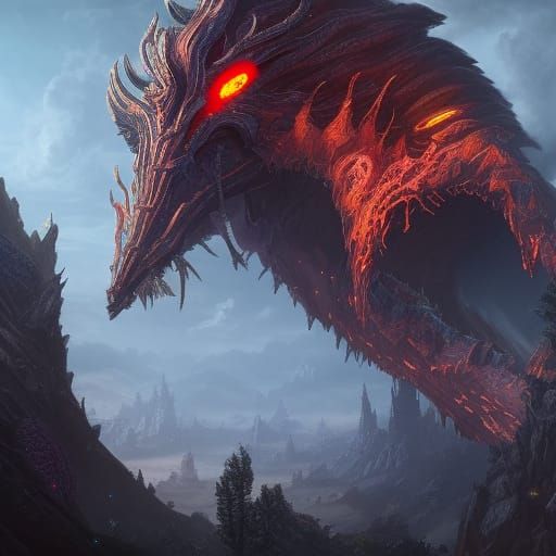 Giant Thunder Beast Fantasy Concept Art