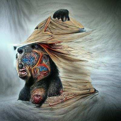 Mystical Bear Shaman in Tribal Ceremony
