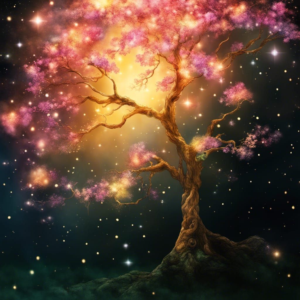 glitter tree