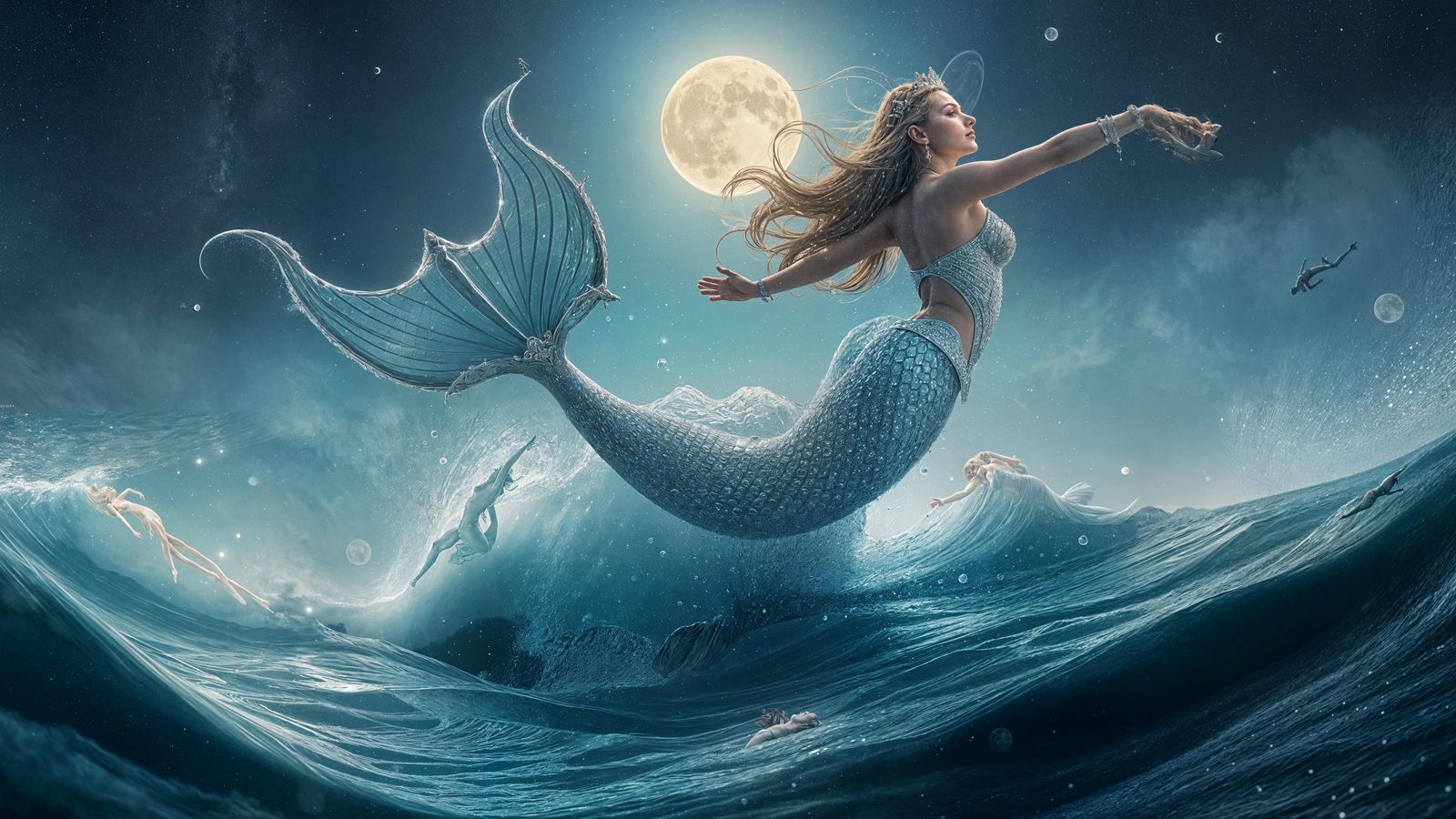 Mermaid Queen in Cinematographic Splendor
