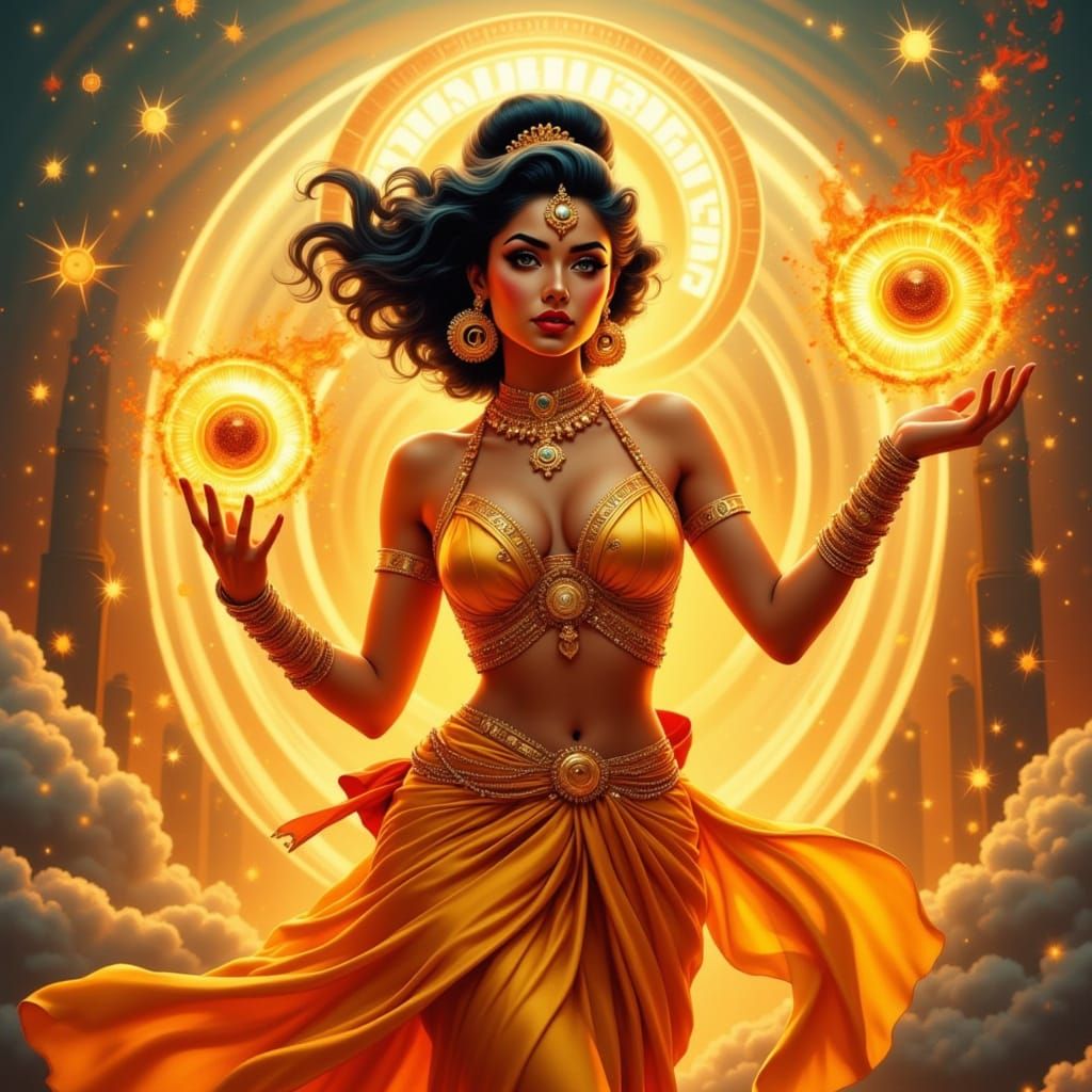 Golden Goddess of the Bombay Blaze