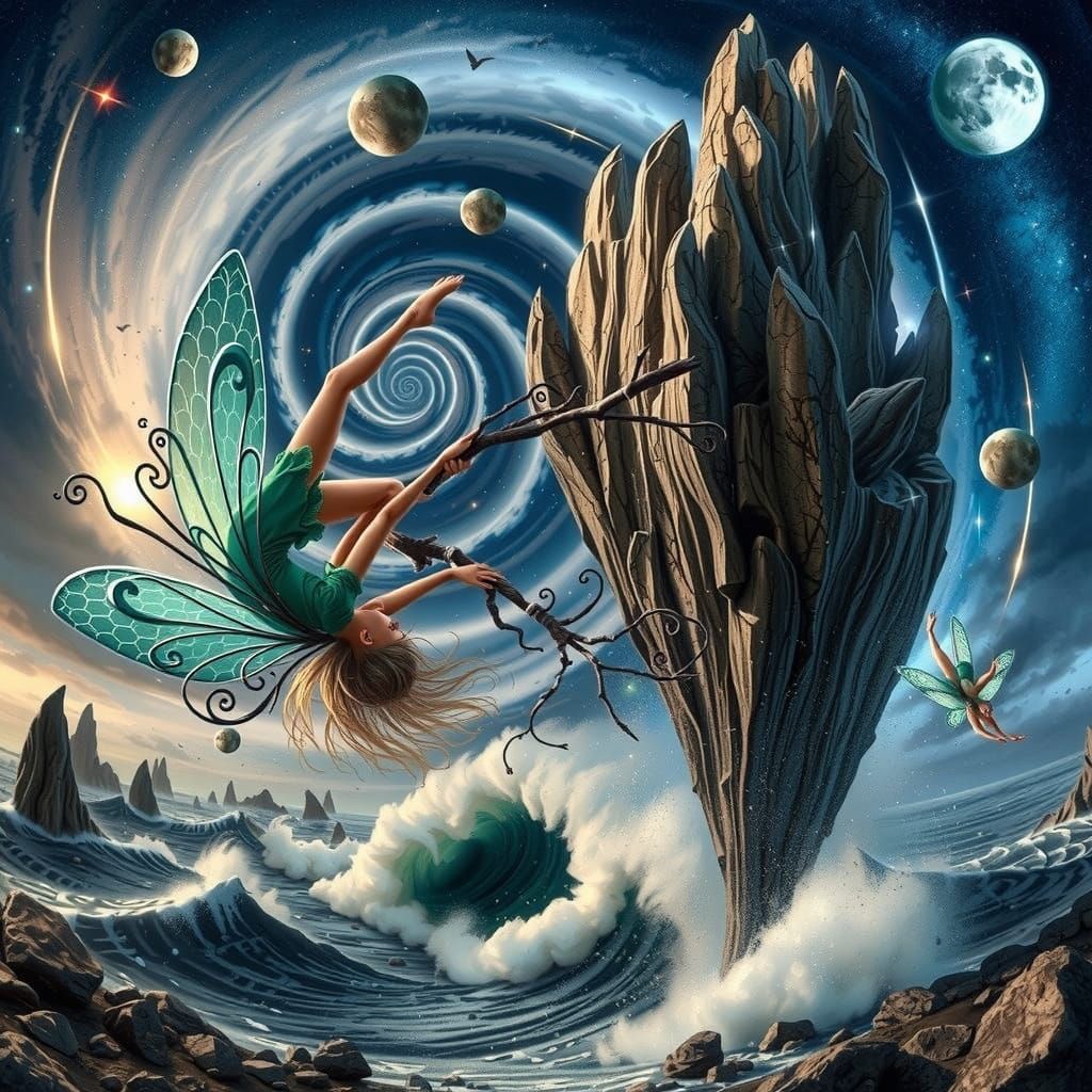 Topsy Turvy Tinkerbell in Whimsical Flight