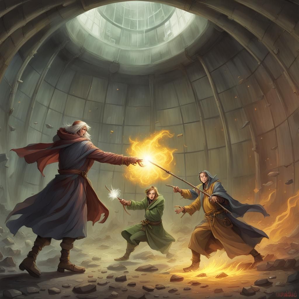 Wizards Clash in a Nuclear Silo
