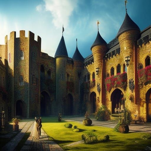 Medieval Castle Courtyard 2