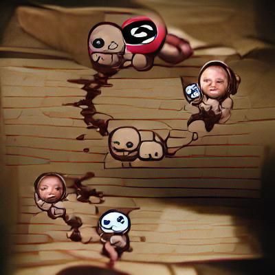 Binding of Isaac Video Game Cover Art