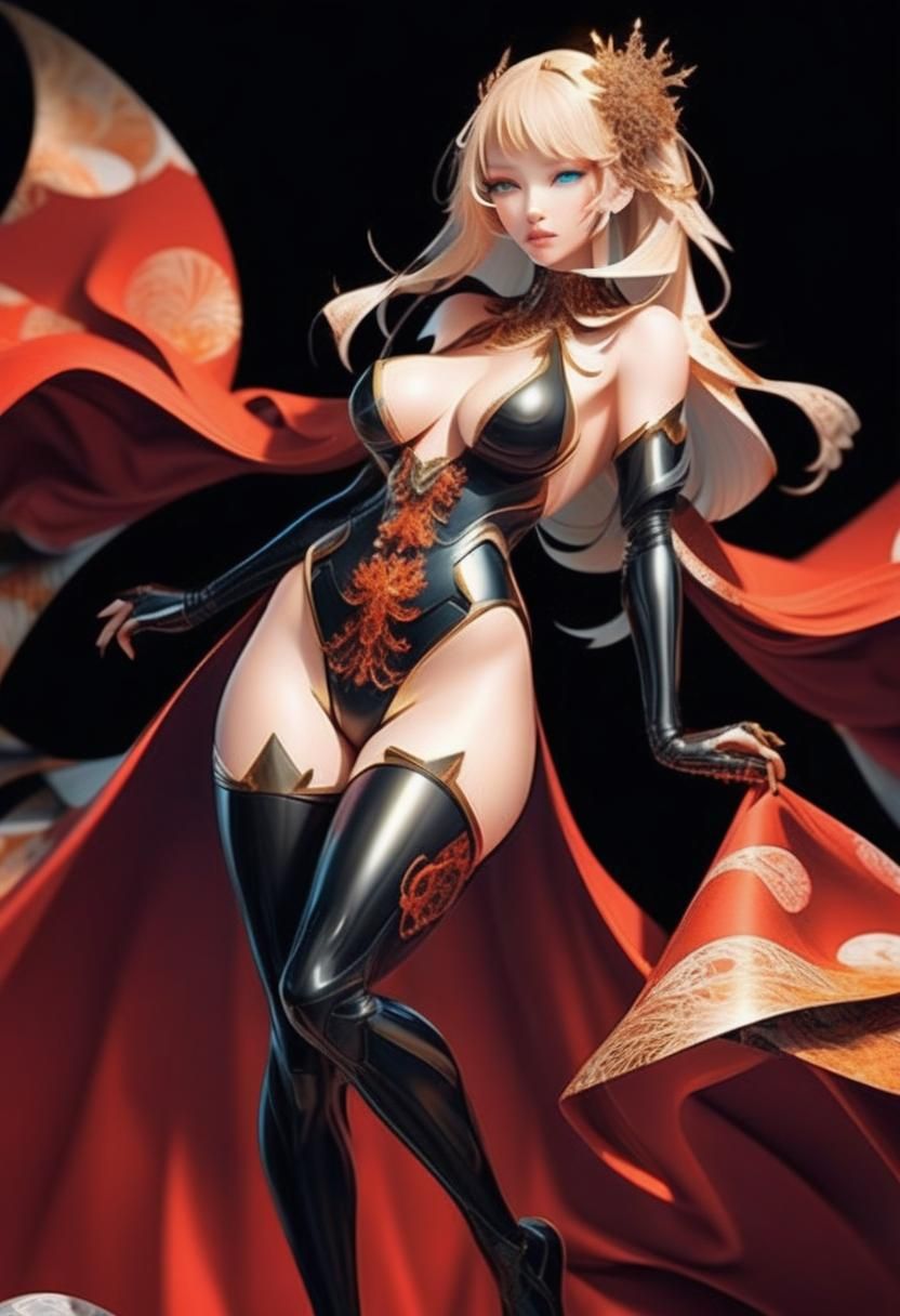 Hyperrealistic Cloak with Intricate Detail as Matte Painting