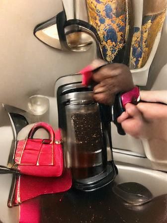Bougie Folgers: French Press Irony
