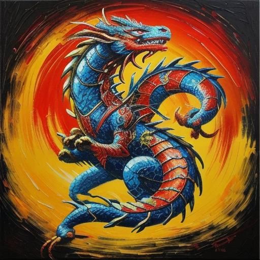 Dynamic Dragon Dance: Chinese Kung Fu Street Carnival