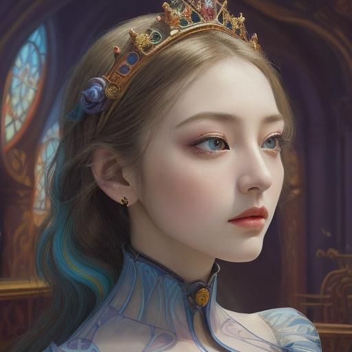 Opera Sleeping Beauty Stage in Hyperrealistic Style