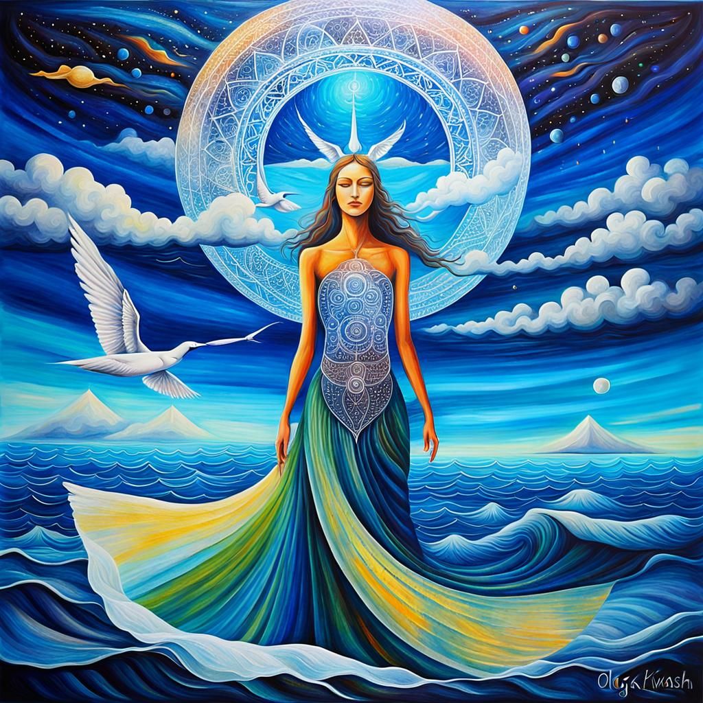 Abstract Infinite Consciousness Dreamscape by Kvasha