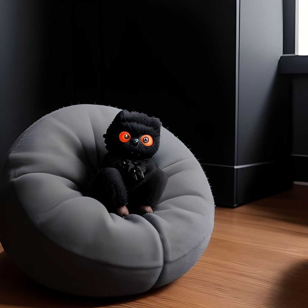 Cute Soot Sprite Hiding in Corner