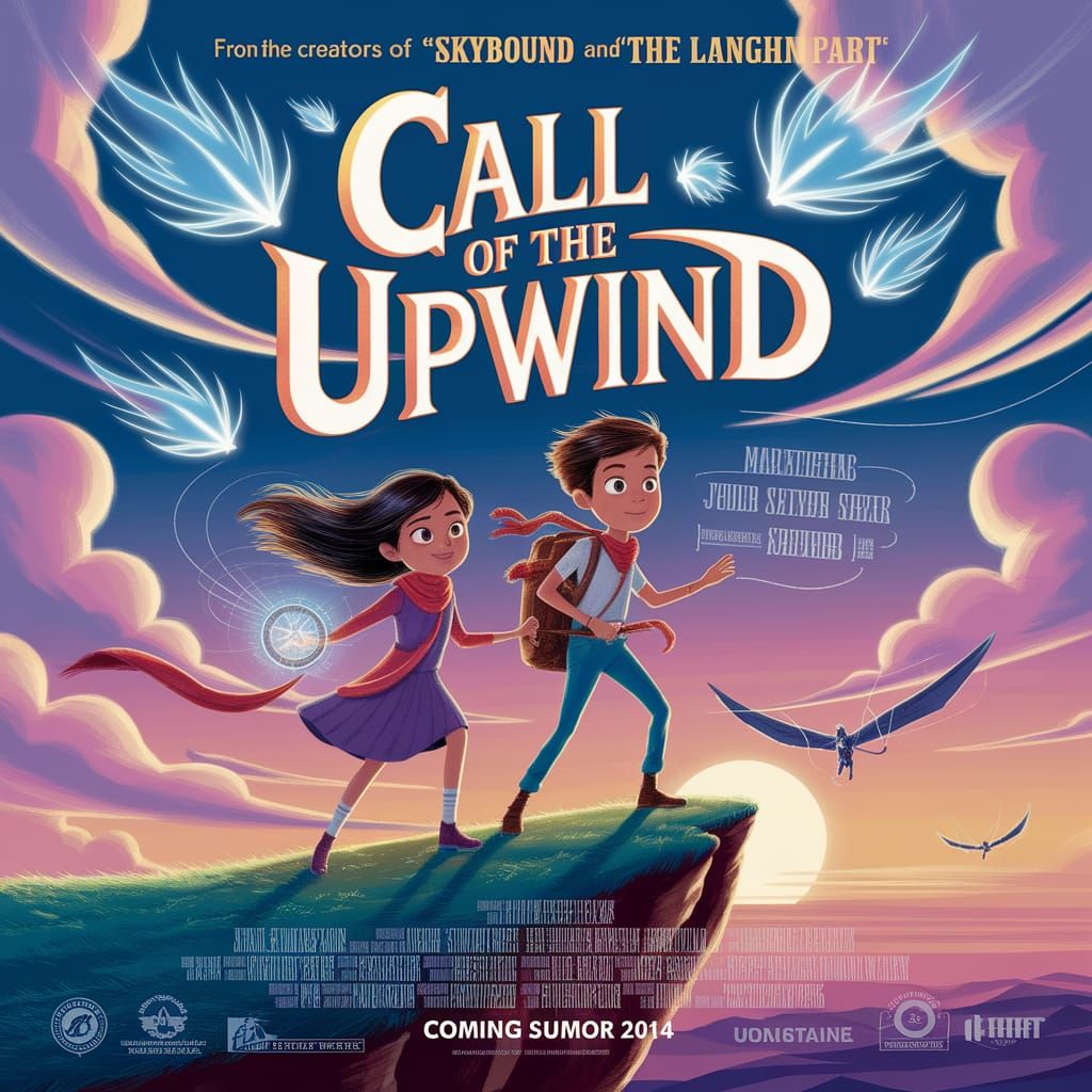 Animated Movie Poster in Pixar Style: Call of the Upwind