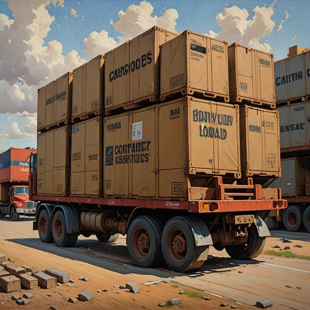 Boxes crates lorryloads