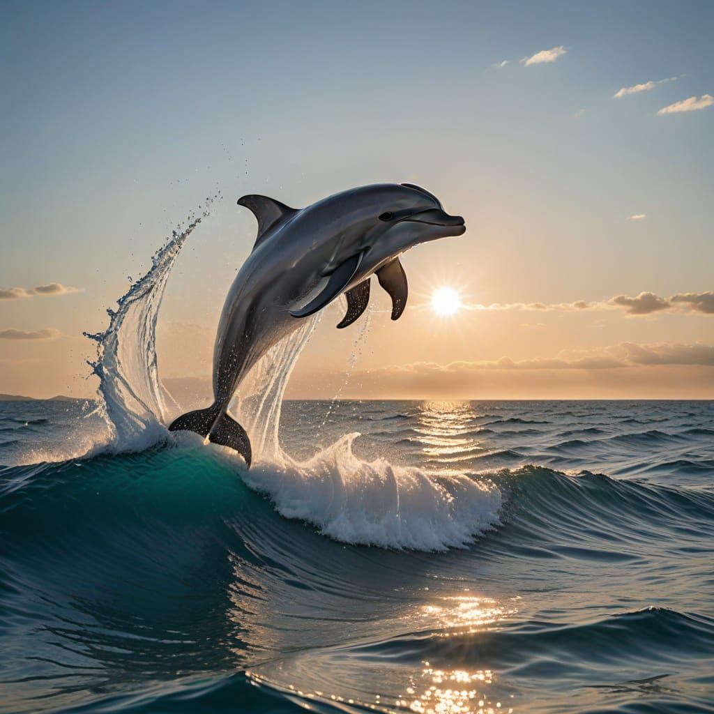 Glistening Watercraft Disappears into Oceanic Bliss