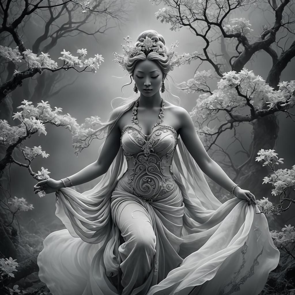 Goddess of Fortune Emerges in Infrared Light