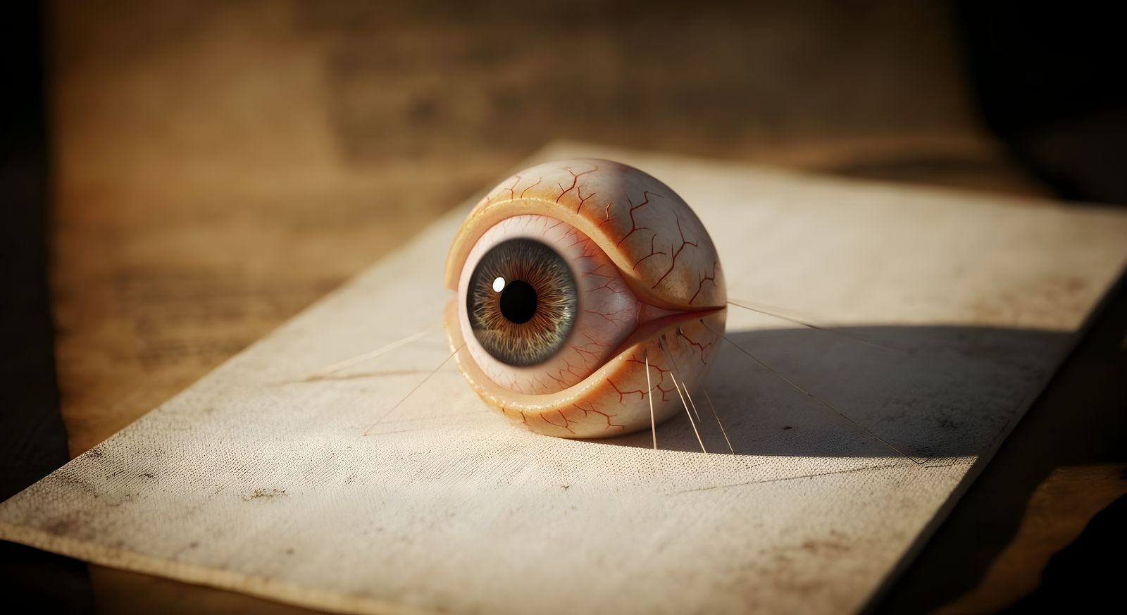 Dissected Eyeball Art in Gustave Doré Style