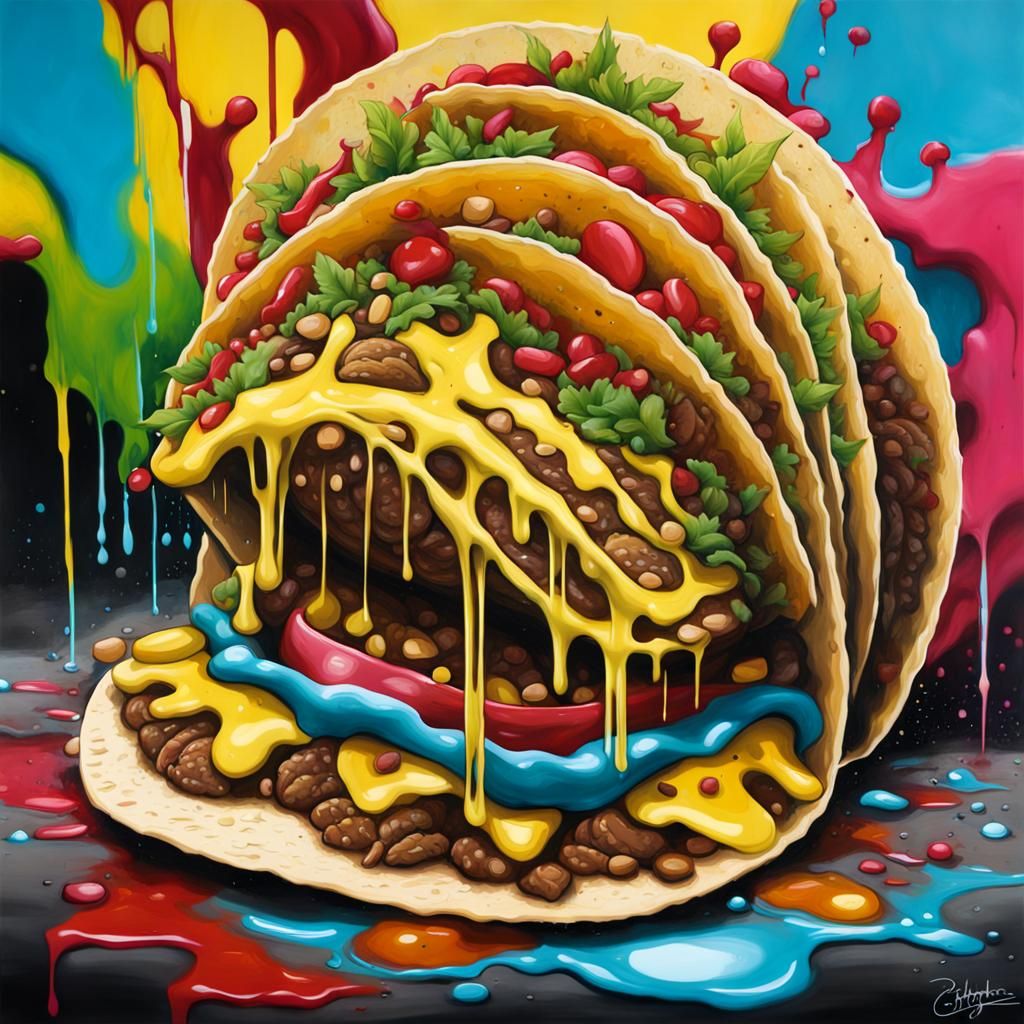Graffiti Taco: Street Art in Spray Paint