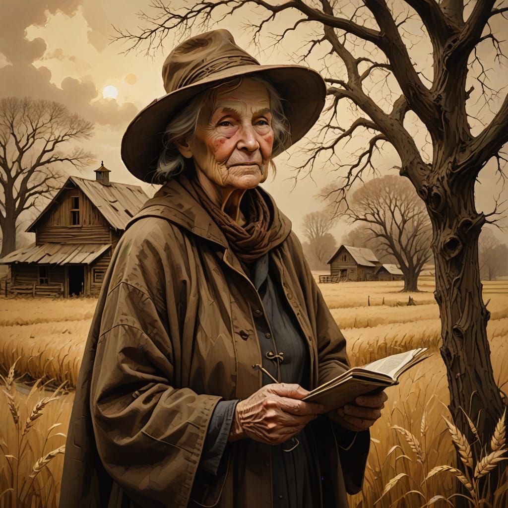 Aged Wisdom in Sepia Tones