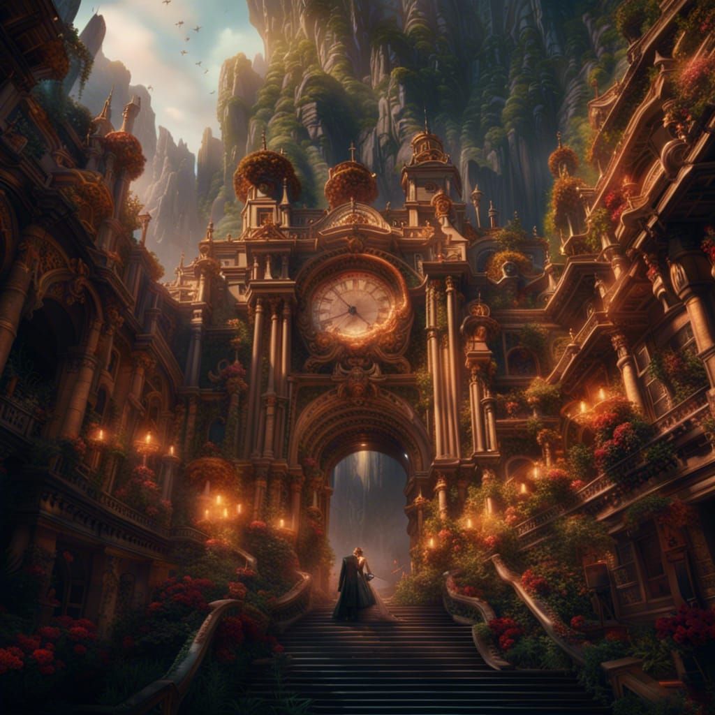 Dramatic Digital Matte Painting: Epic Time Portal