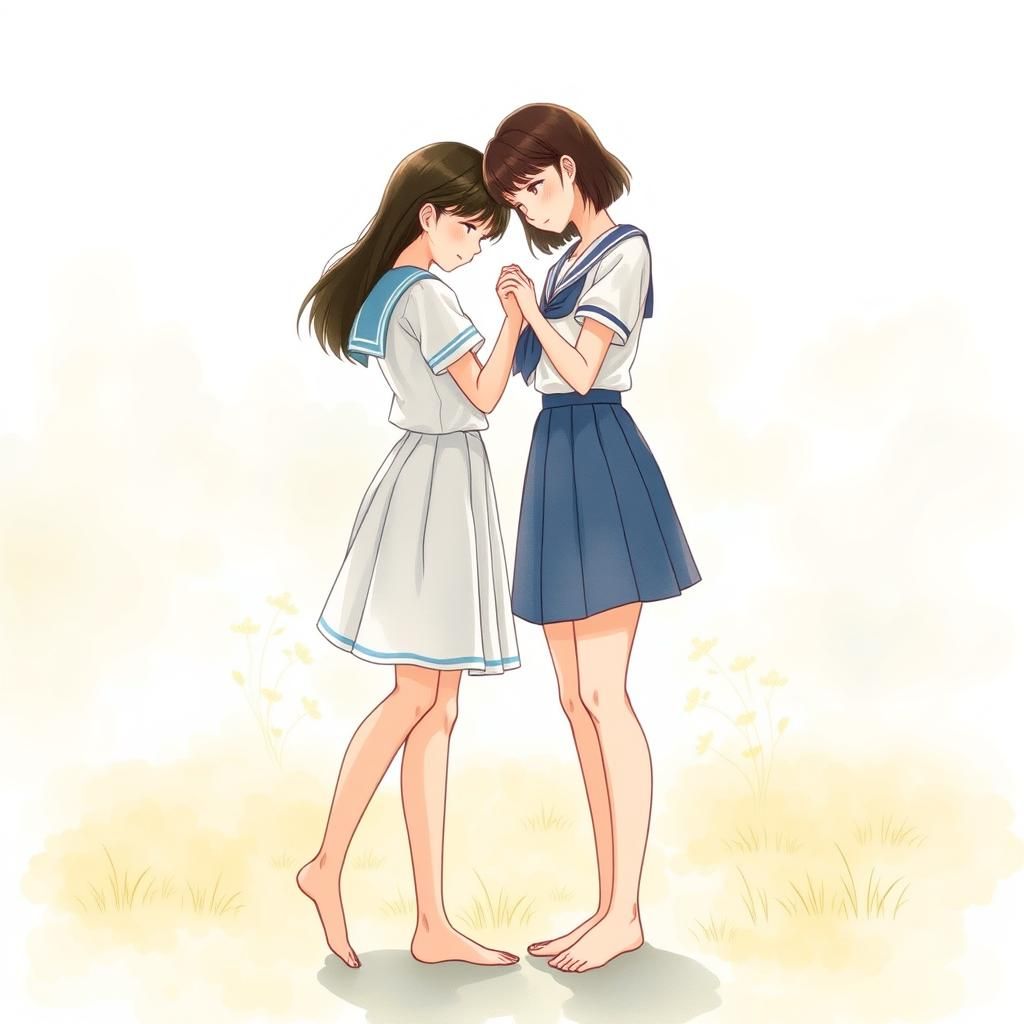 Beautiful Yuri Anime drawing