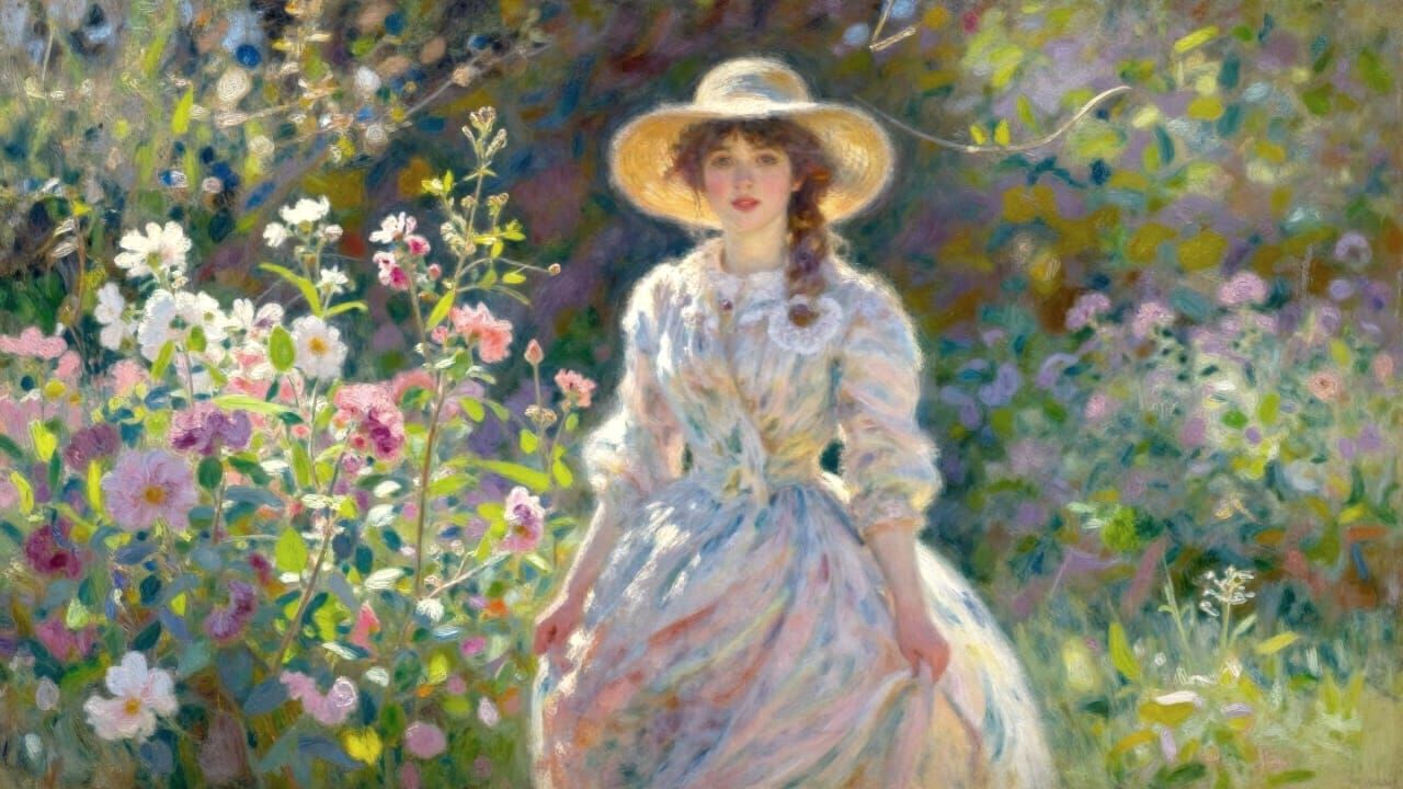 Claude Monet Style Impressionist Landscape