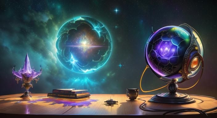 Cosmic Game Cinematic in Gothic Art Style