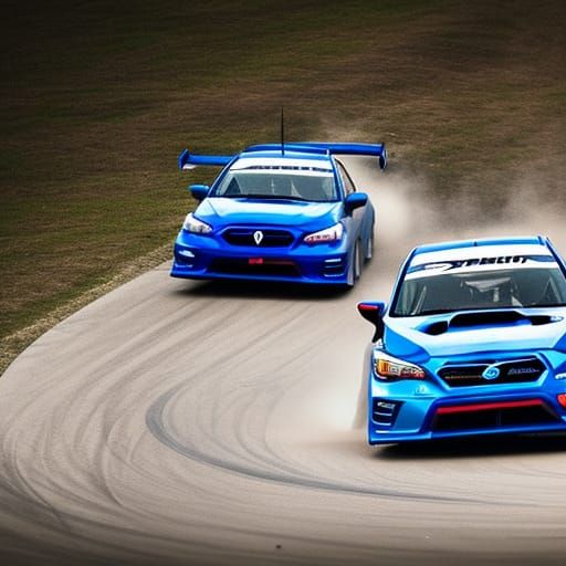 Subaru WRX STI Drifting