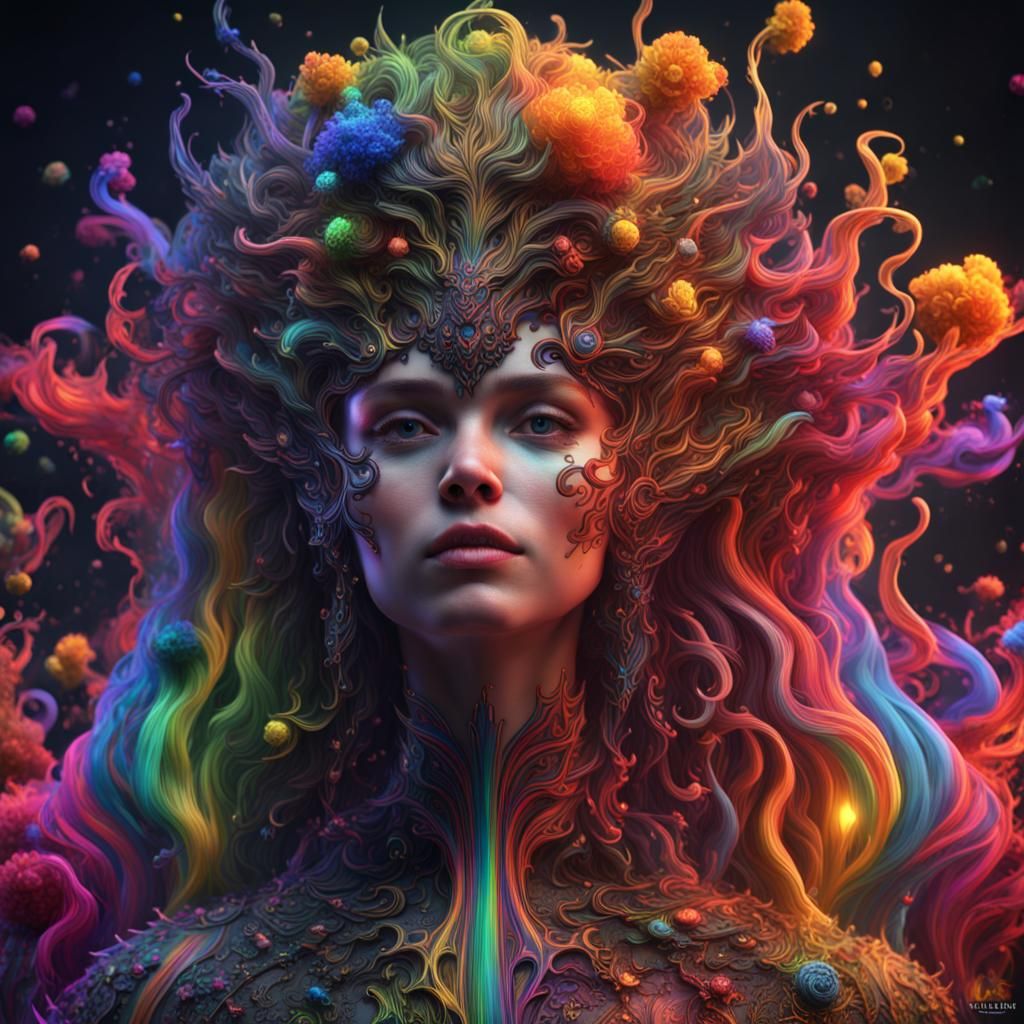 EMA in Rainbow Colors: Fantasy Concept Art