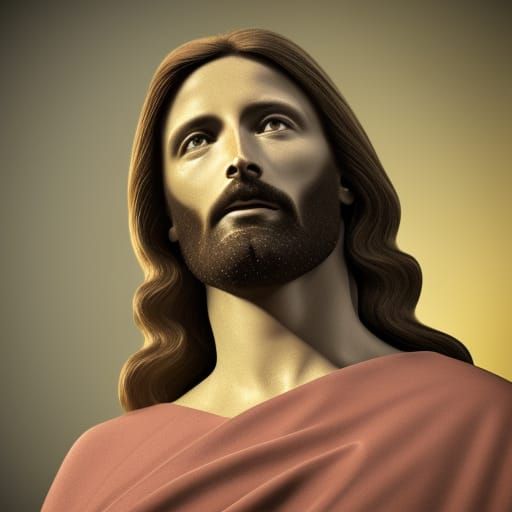 Photorealistic 3D Rendering of Orthodox Jesus