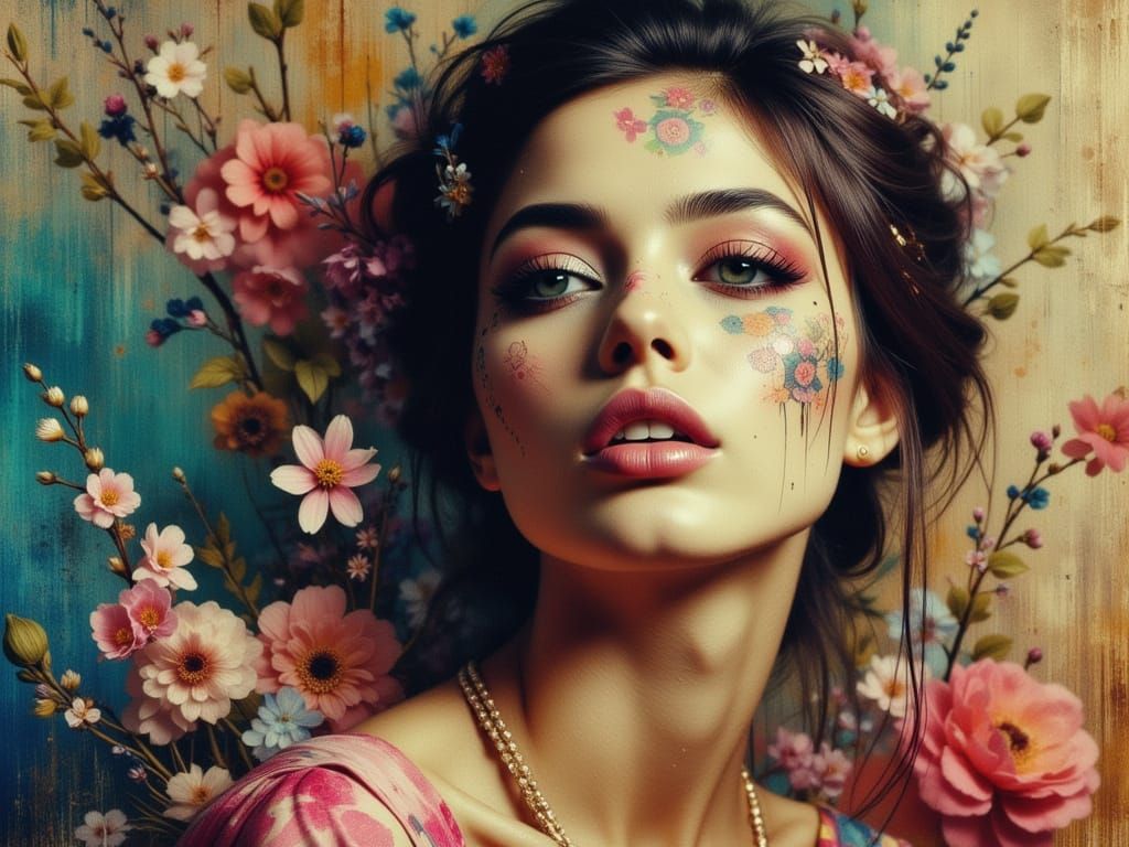 Ethereal Woman Fades in Dreamy Digital Art