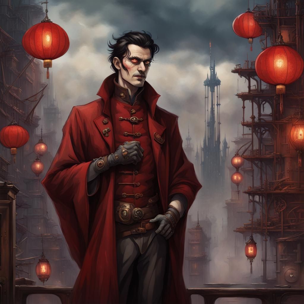 Steampunk Mentat Assassin in Industrial Giedi Prime