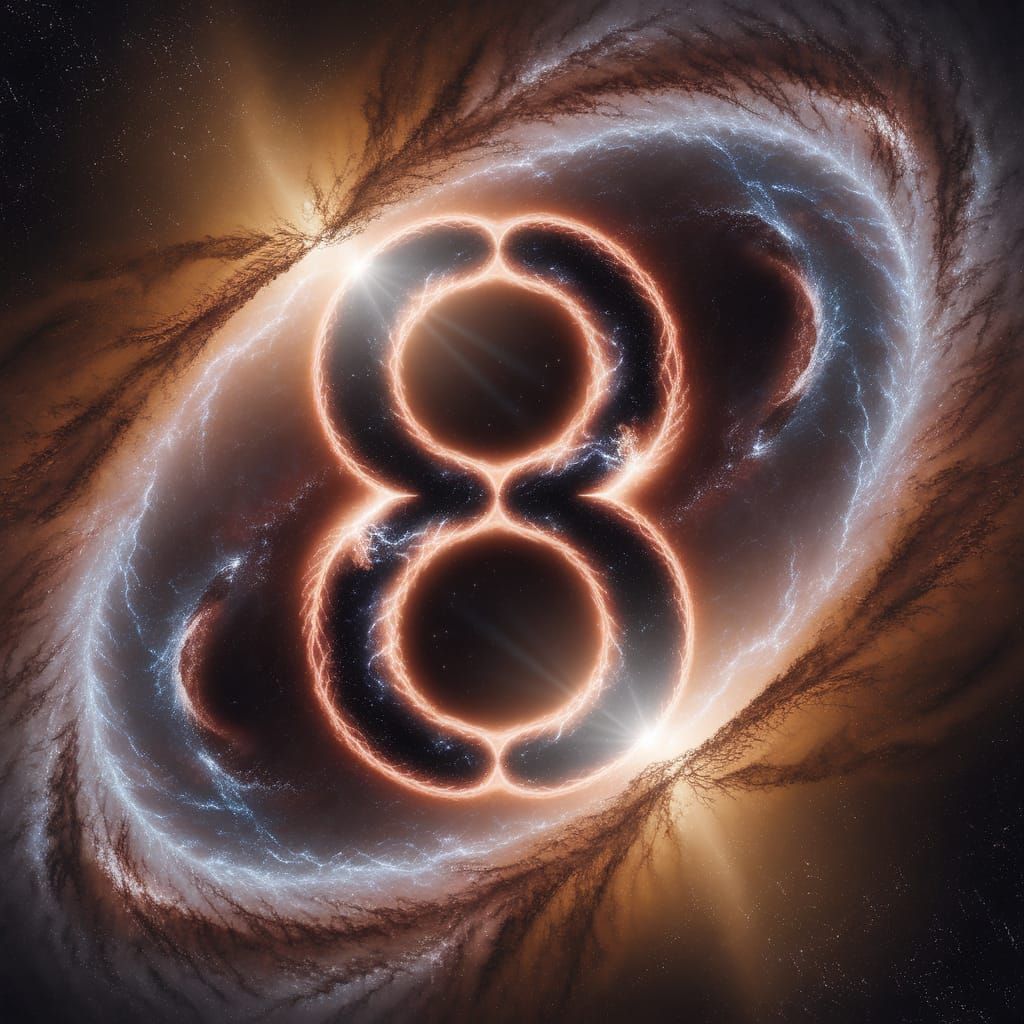 Cosmic Number Symbol in Swirling Black Holes