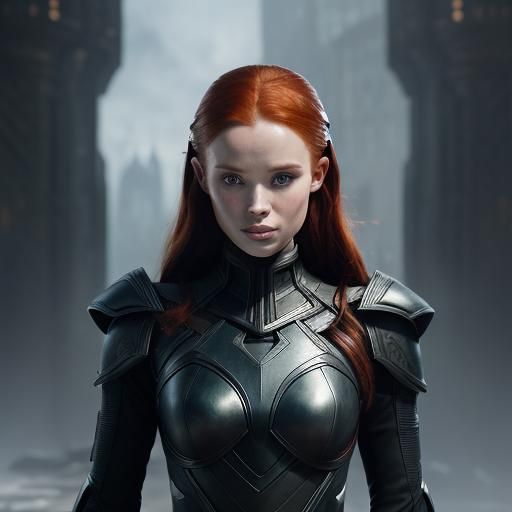 Elf Warrior in Fantasy Setting, Hyperdetailed Portrait