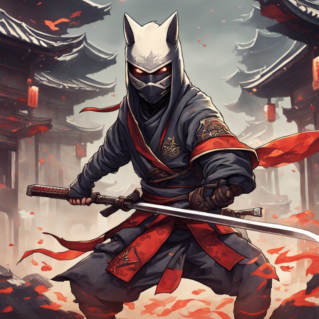 Mysterious Kitsune Ninja in Stealth Mode