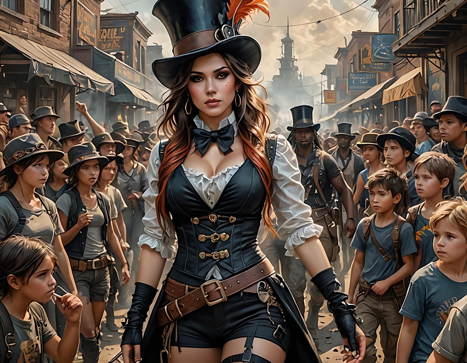 Post-Apocalyptic Magician Performing Sleight of Hand