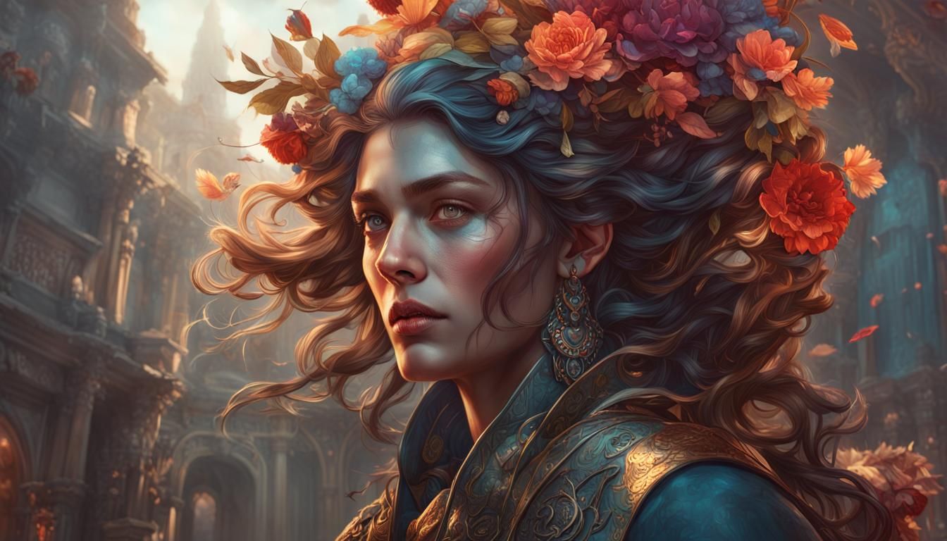 Epic DnD Game Master Portrait in Digital Art Style